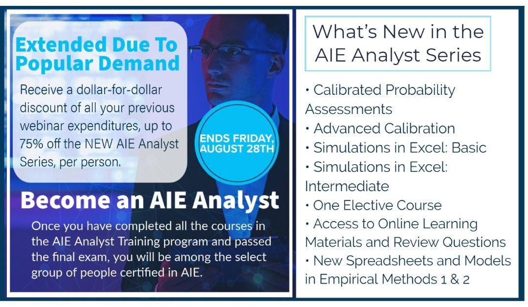 Due to Popular Demand HDR Extends Offer on New AIE Analyst Series